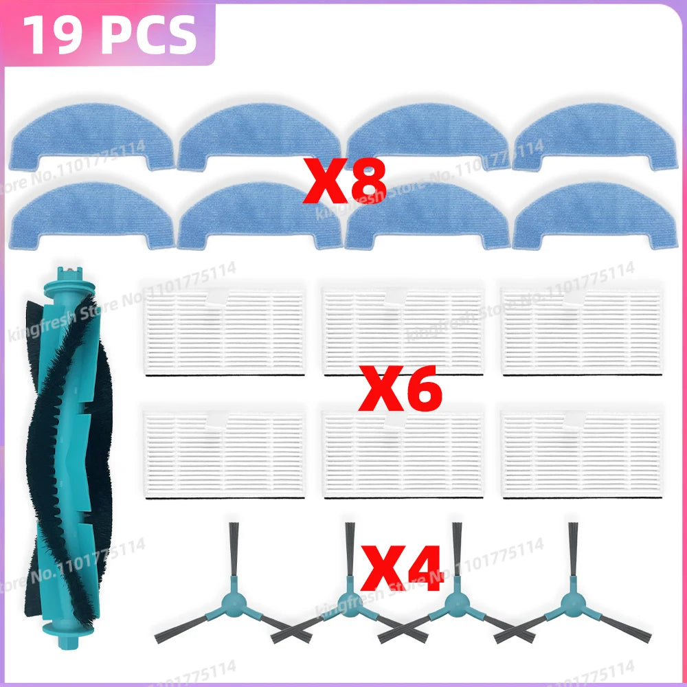 Compatible For Cecotec Conga 7690 Immortal Max / Conga Y80 Vacuum Parts Main Roller Side Brush HEPA Filter Mop Cloth Dust Bag