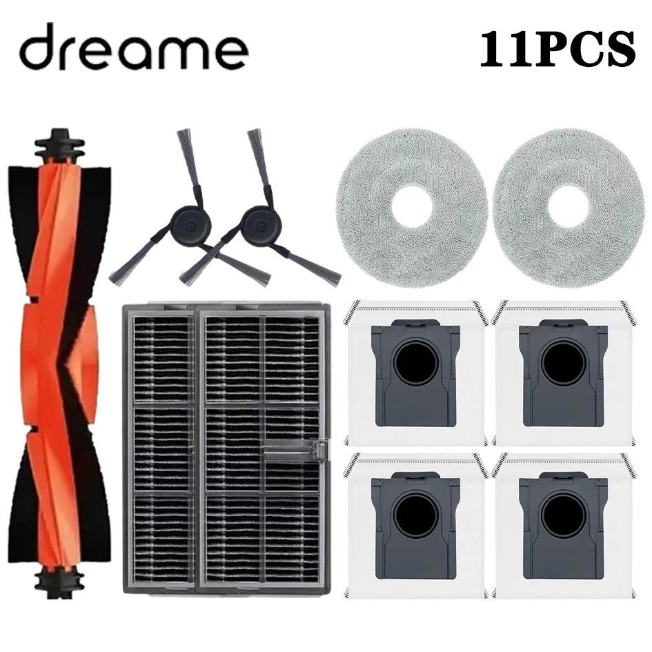 Dreame L40 Ultra/X40 Ultra/X40 Pro Robot Vacuum Cleaner Accessories Mop Dust Bag Main Brush Side Brush Hepa Filter Replacement