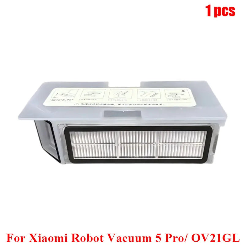 Fit For Xiaomi Robot Vacuum 5 Pro/ OV21GL Robot Vacuum Cleaner Main Side Brush Hepa Filter Mop Cloths Dust Bag Replacement Parts
