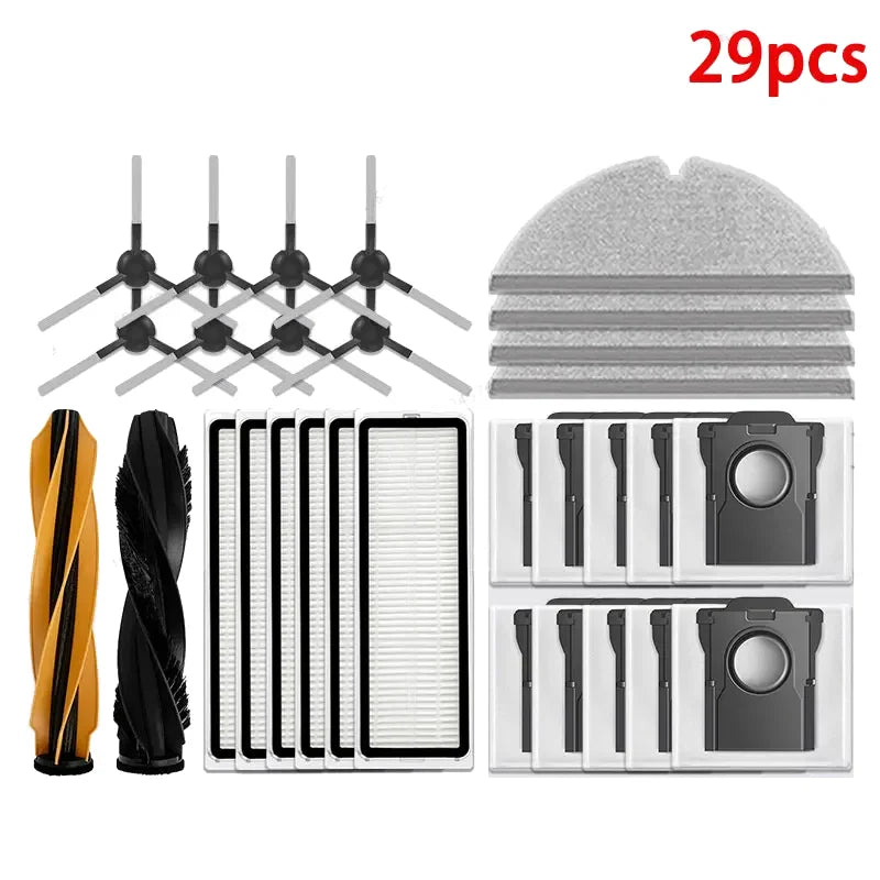 For Dreame D20 Pro/D20 Plus Accessories Robot Vacuum Cleaner Main Side Brush Mop Cloth HEPA Filter Replacement Spare Parts