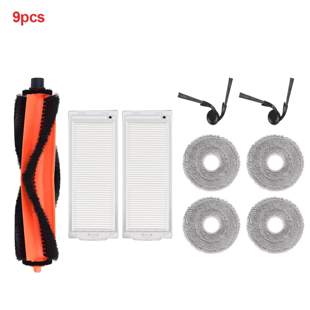 Replacement Kit Parts For Xiaomi S40 Pro/OV71GL Robot Vacuum Cleaner Side Brush Filter Main Roller Brush Mop Cloth Accessories