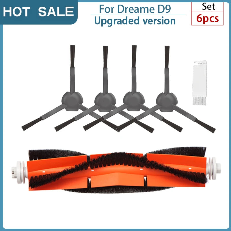 For Dreame Bot Z10 Pro / D9 / L10 Pro Main Brush Accessories Robot Vacuum Cleaner Mop Cloth Hepa Filter Replaceable Parts
