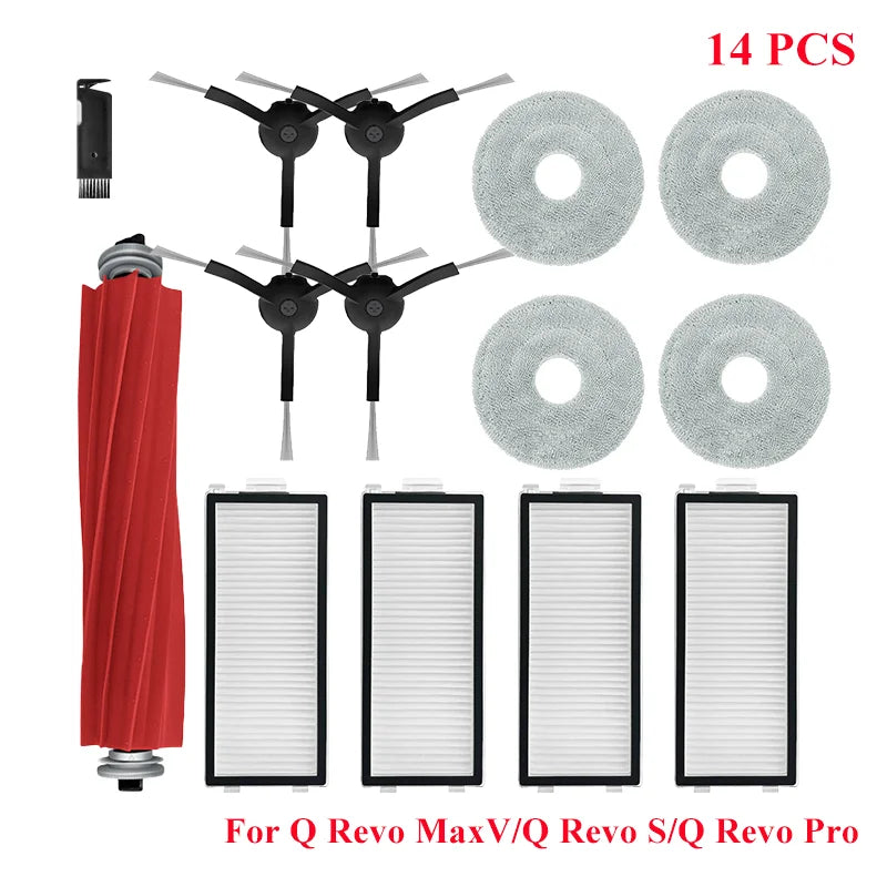 Accessories For Roborock Q Revo MaxV/Q Revo S/Q Revo Pro Vacuum Cleaner Part Main Brush Mop Cloth Dust Bag Mopping Cloth Pad