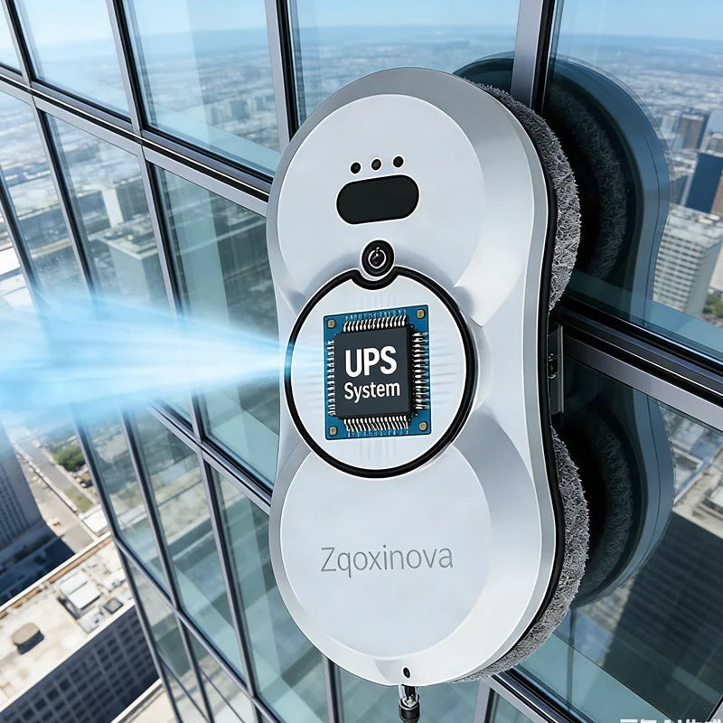 Water Spray Home Window Cleaning Robot With Tank Smart Windo
