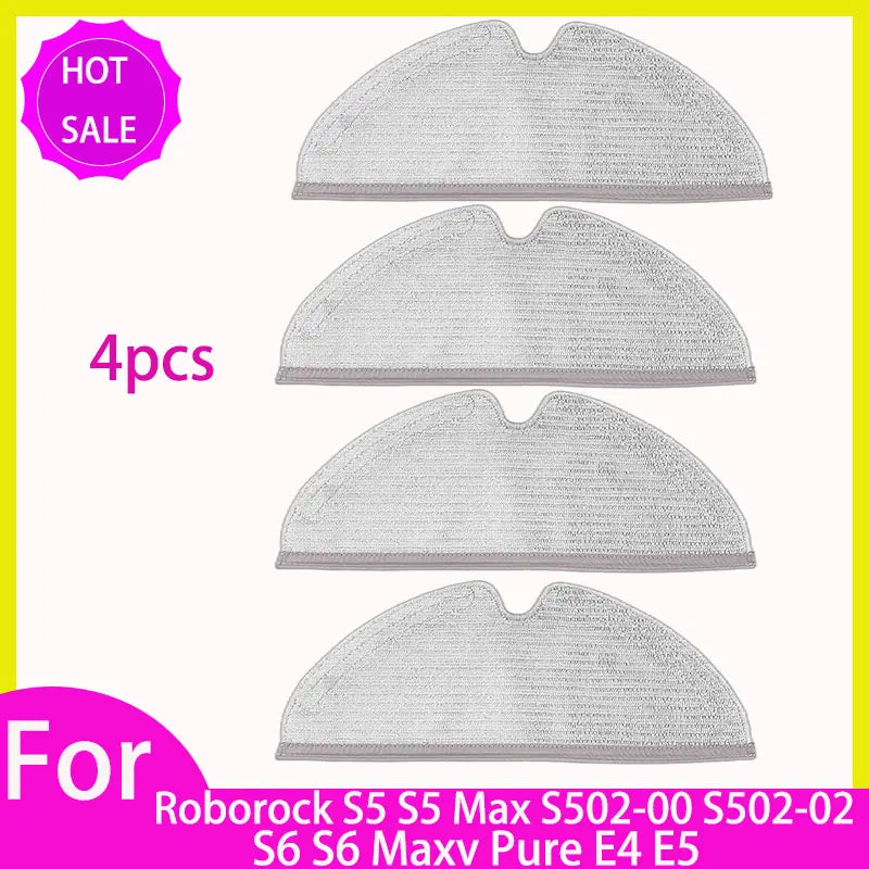 HEPA Filter Mop for Roborock S5 S502-00 S502-02 S5 Max S6 MaxV S6 Pure E4 E5 Robot Vacuum Spare Parts Main Side Brush