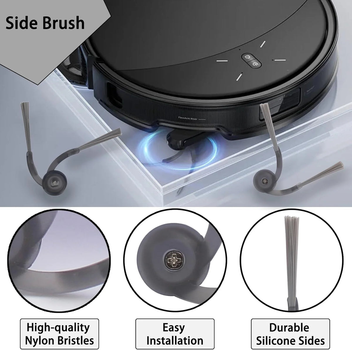 Roborock Saros 20 Robot Vacuum Cleaner Accessories Main Side