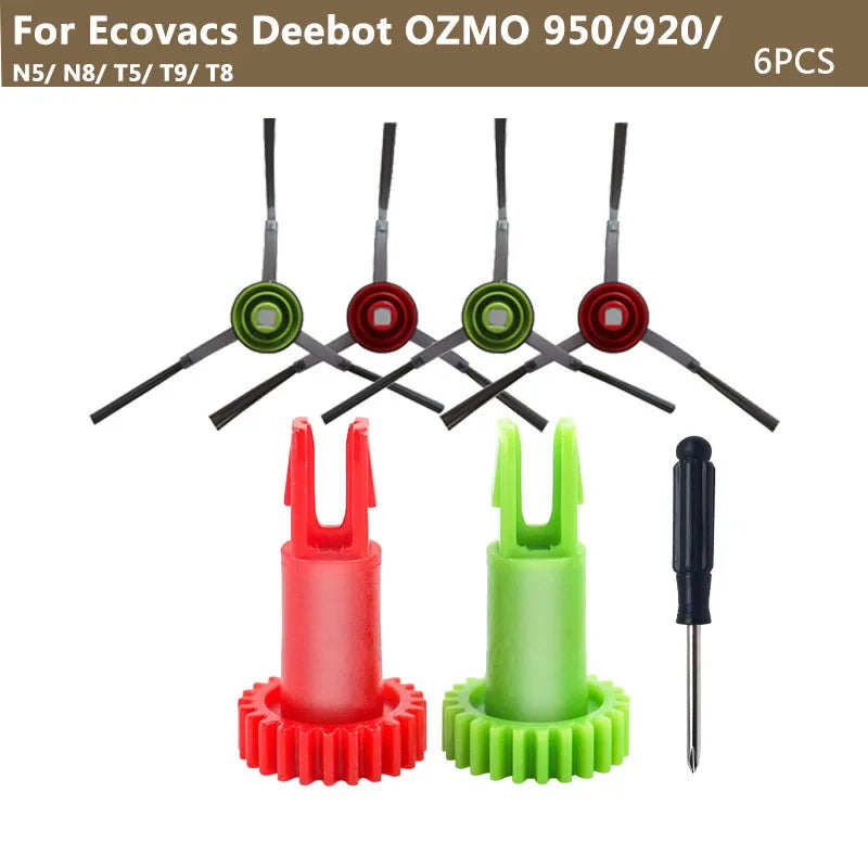 For ECOVACS DEEBOT OZMO 950/920/ N5/ N8/ T5/ T9/ T8 Replaceable Side Brush Motor Snap Gear Spare Parts Sweeping Vacuum Cleaner