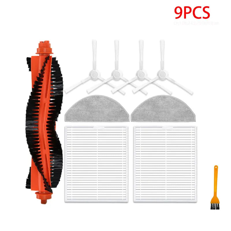 For Xiaomi Robot Vacuum S20 / D106 Accessories Main Side Brush Hepa Filter Mop Cloth Dust Bag Replacement Spare Parts