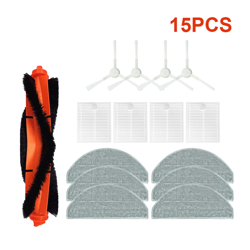For Xiaomi Vacuum Cleaner S20 / D106 E12 E10 B112 Accessories Replacement Main Side Brush Mop Cloth Filter Parts