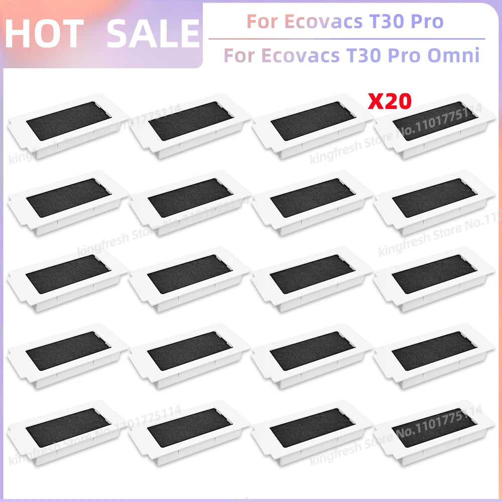 Fit For Ecovacs T30 Pro Omni / T30 OMNI Ecovacs T30e Pro YEEDI M12 ULTRA PLUS/M12 Pro+ Parts Brush Filter Bag Mop Cloth
