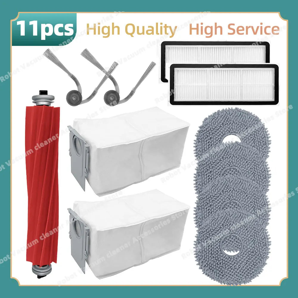 Fit For Roborock QR 798 / QR 598 / QV 35A / QV 35S / Qrevo L / Qrevo L Pro / Qrevo S Pro Parts Main Side Brush Filter Cloth Bag