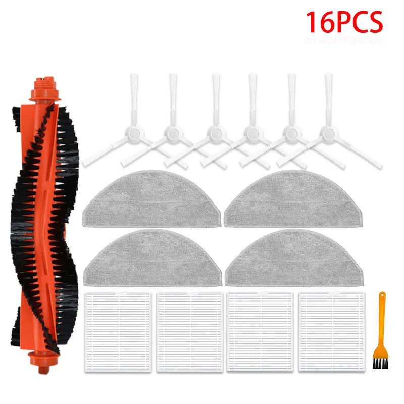 For Xiaomi Robot Vacuum S20 / D106 Accessories Main Side Brush Hepa Filter Mop Cloth Dust Bag Replacement Spare Parts