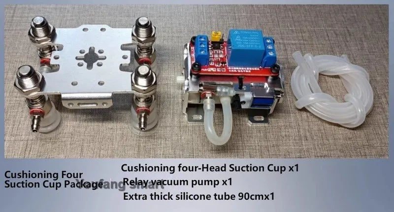 New Large Manipulator Relay Control Suction Cup Robot Arm Vacuum Pump Suction Cup Robotic Claw Gripper for Arduino Robot DIY Kit