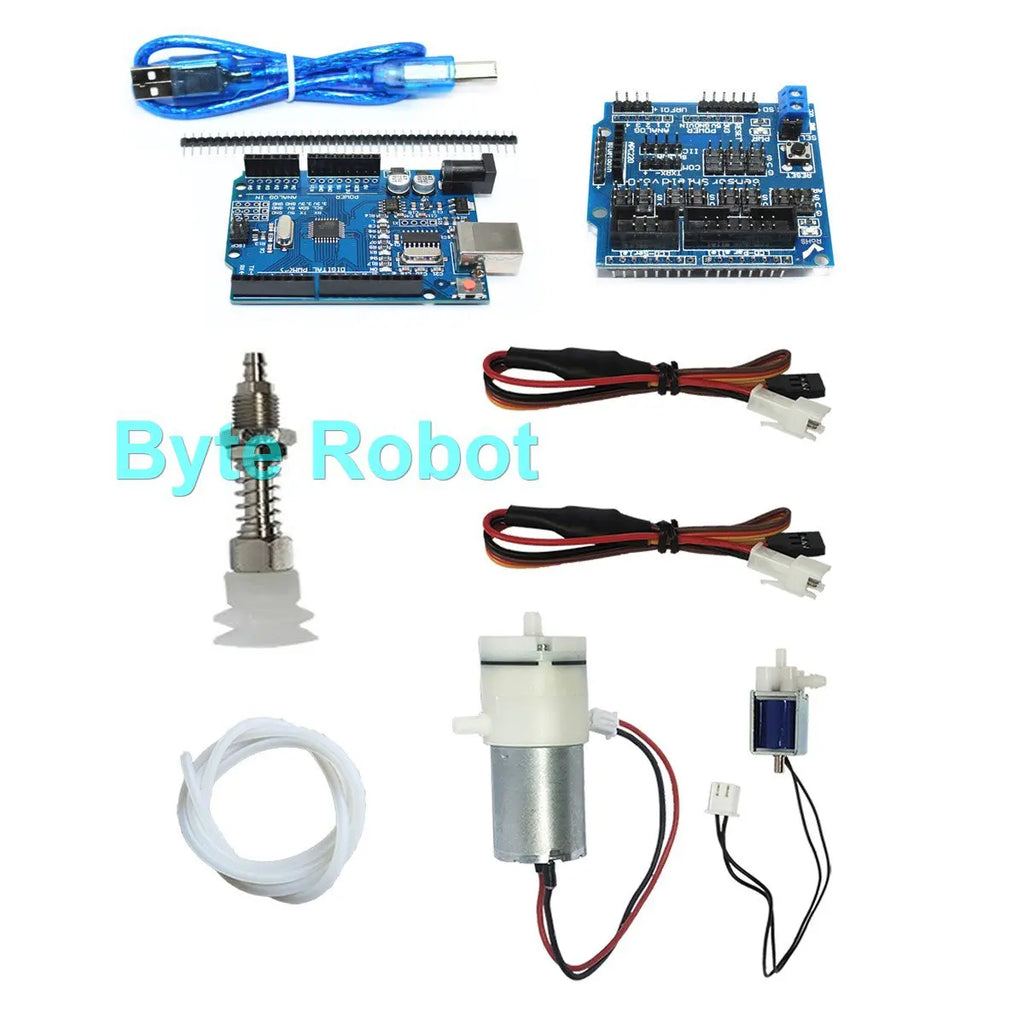 0.3/1/3/6/10/20kg Mechanical Arm Vacuum Pump Suction Cup with PWN Control Switch Sucker for Robot Arm for UNO R3 Programmable