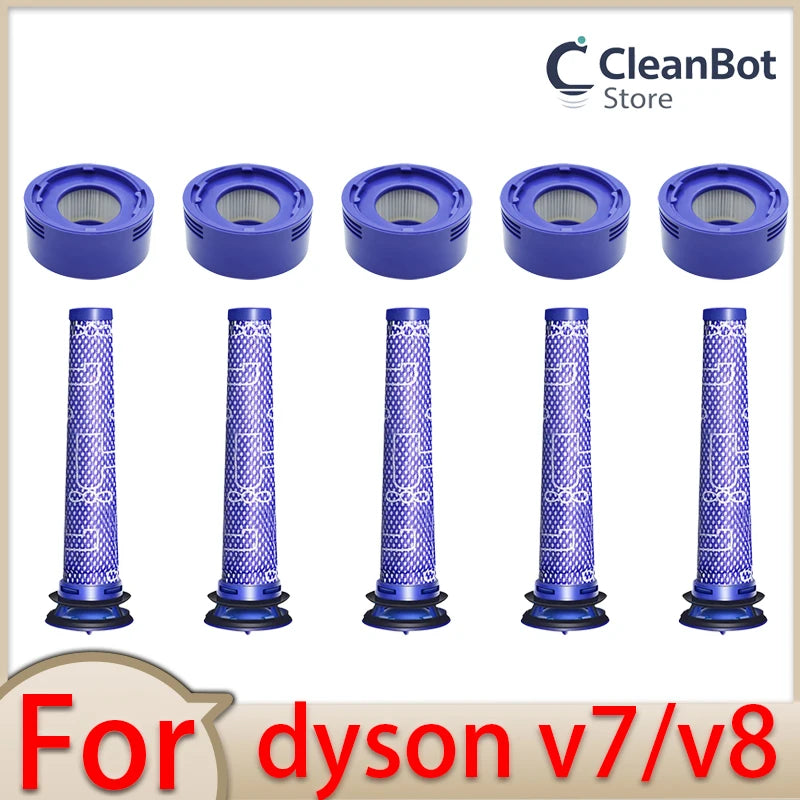 For Dyson V8 V7 Accessories Robot Vacuum Cleaner Washable Fi