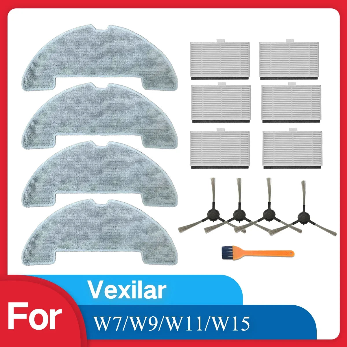 Replacement Parts For Vexilar W7/W9/W11/15 Robot Vacuum Clea
