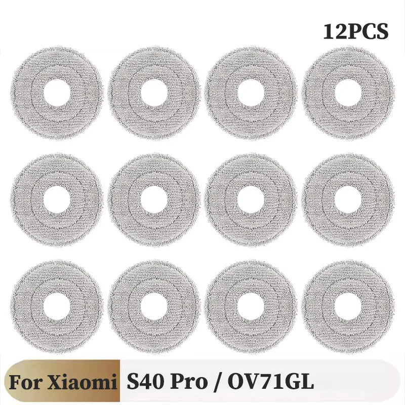 For Xiaomi S40 Pro / OV71GL Robot Vacuum Replacement Parts Main Side Brush HEPA Filter Mop Cloth Accessories