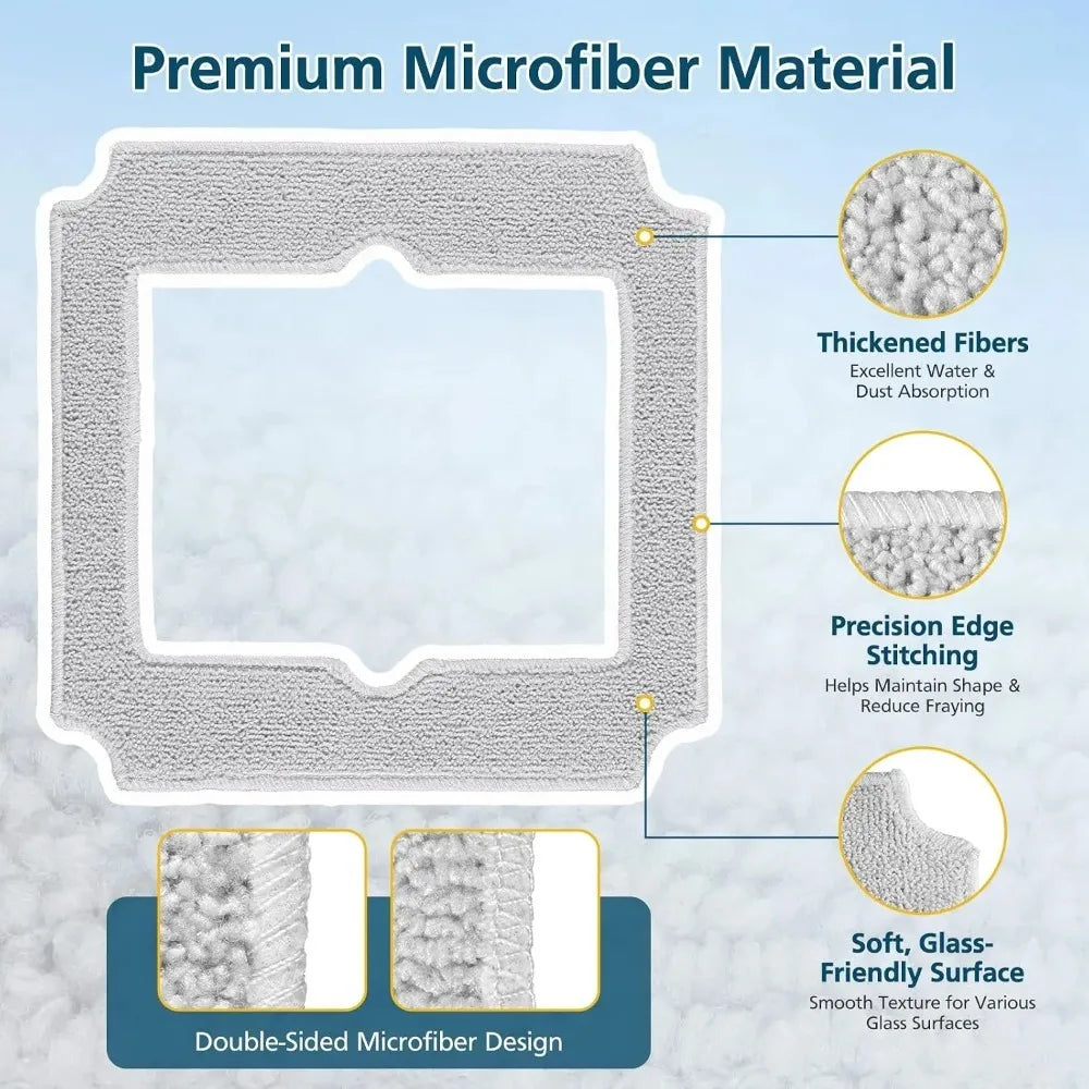 Replacement Mop Pads Compatible with ECOVACS Winbot Mini Win