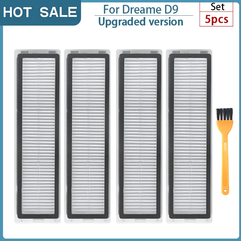 For Dreame Bot Z10 Pro / D9 / L10 Pro Main Brush Accessories Robot Vacuum Cleaner Mop Cloth Hepa Filter Replaceable Parts
