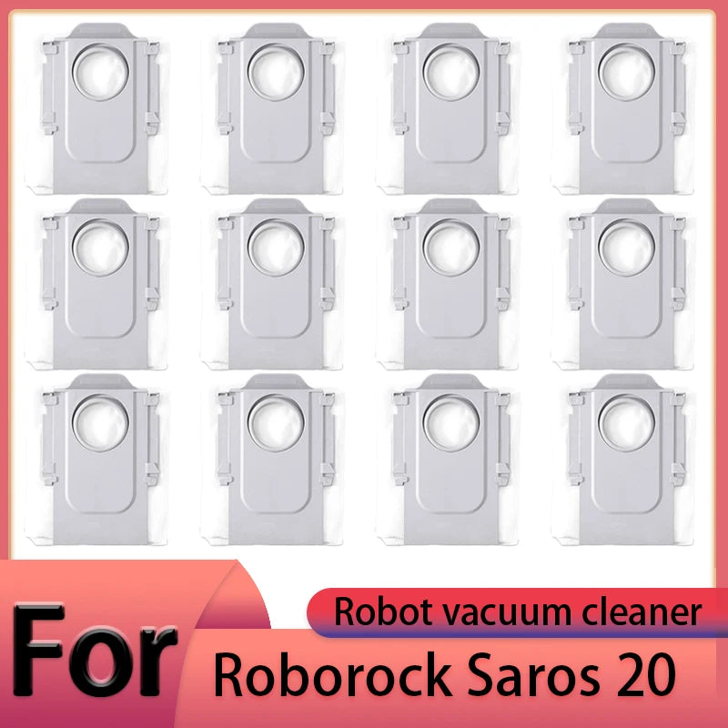 Roborock Saros 20 Robot Vacuum Cleaner Accessories Main Brush Side Brush HEPA Filter Mop Cloths Dust Bag Spare Parts