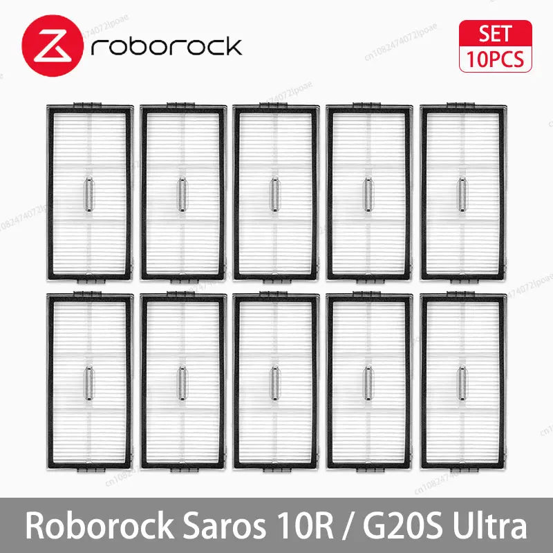Roborock Saros 10R / G20S Ultra Robot Vacuum Cleaner Accessories Main Side Brush Mop Cloth Hepa Filter Dust Bag Spare Parts