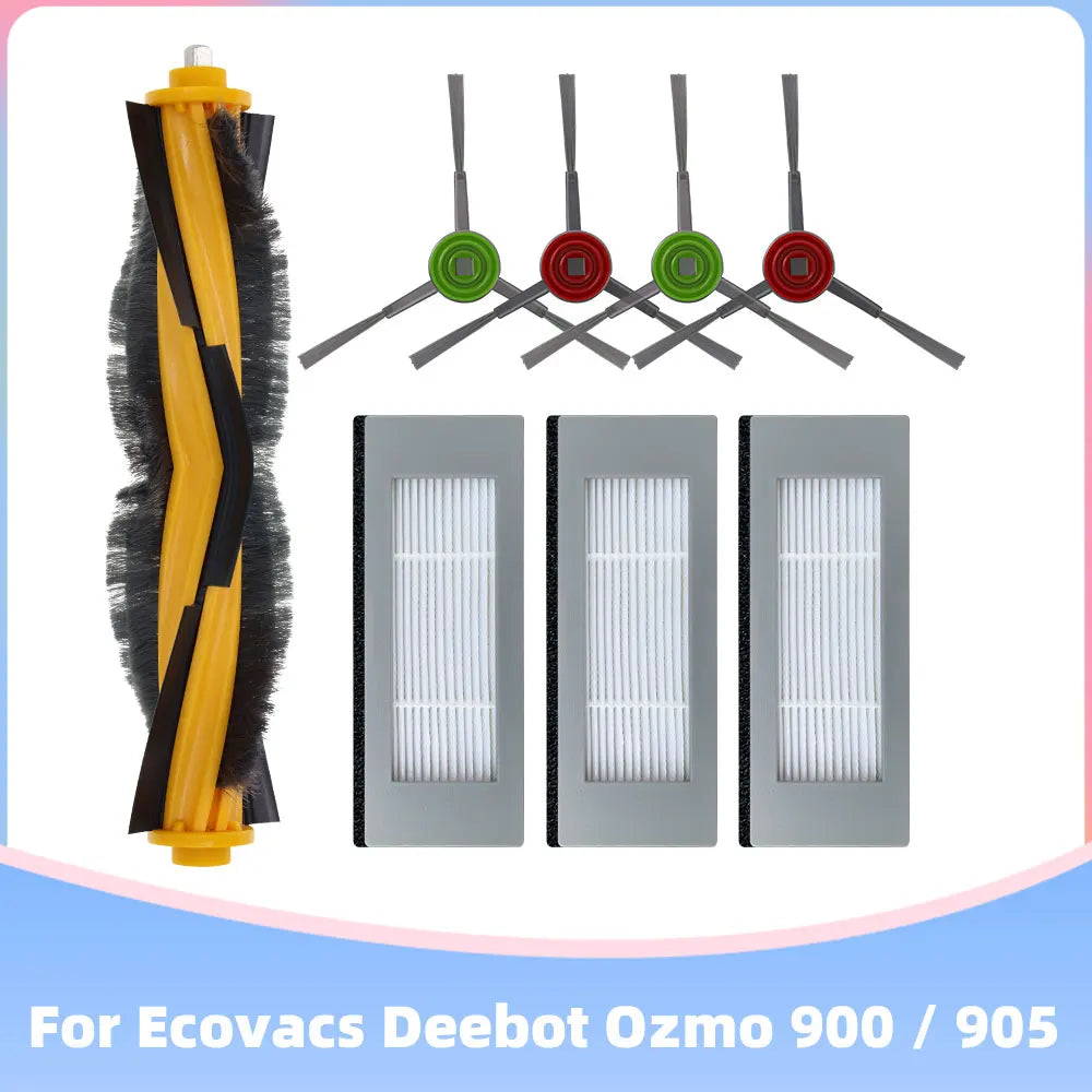For Ecovacs Debot OZMO 900 / DN55 / 905 Robot Vacuum Cleaner Accessory Replacement Roller Main Side Brush Hepa Filter Mop Cloths