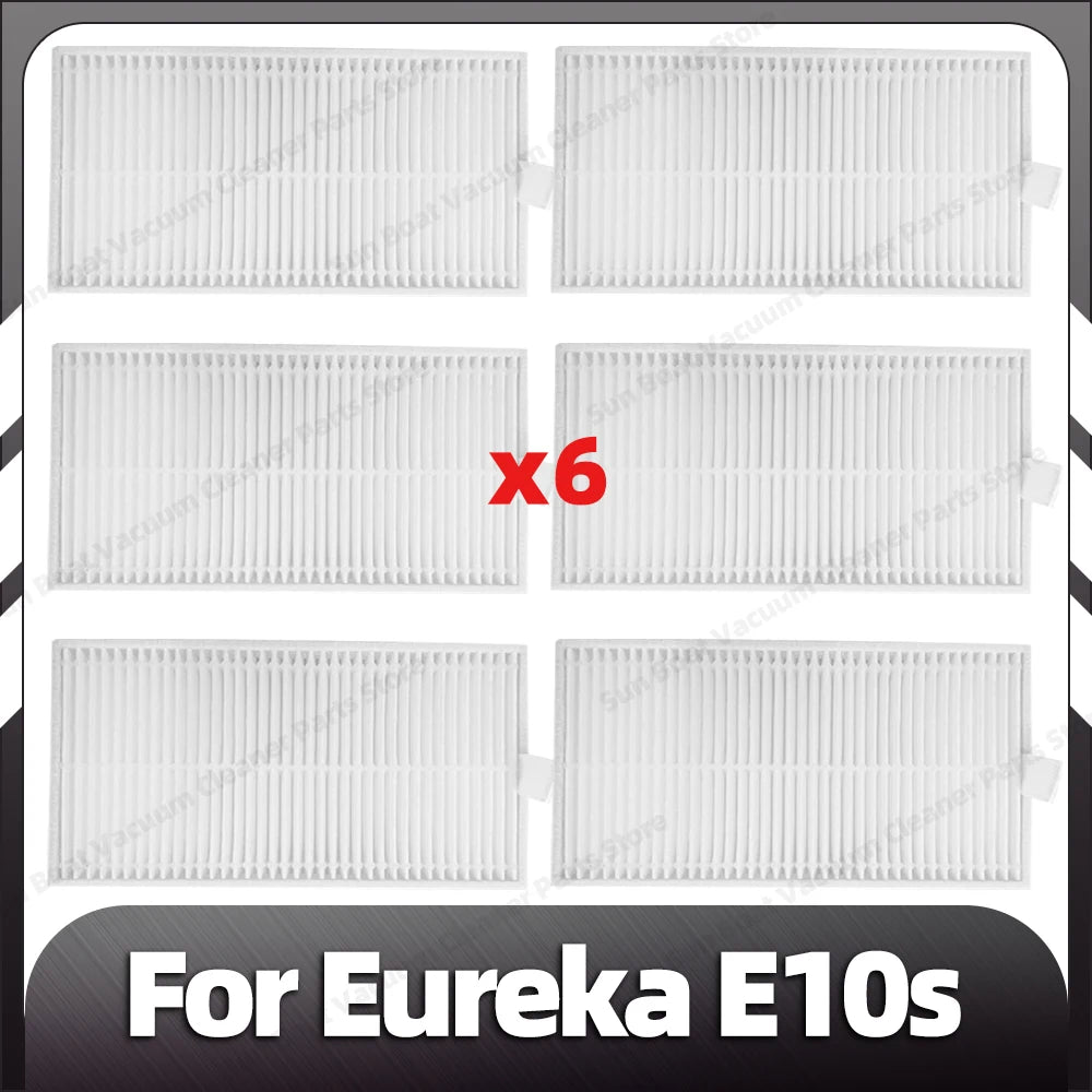 Compatible for Eureka E10s Robot Replacement Main Side Brush HEPA Filter Mop Pads Spare Parts Accessories