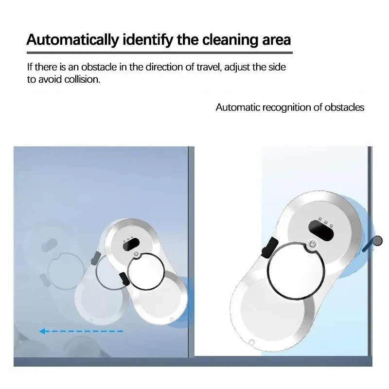 Water Spray Home Window Cleaning Robot With Tank Smart Windo