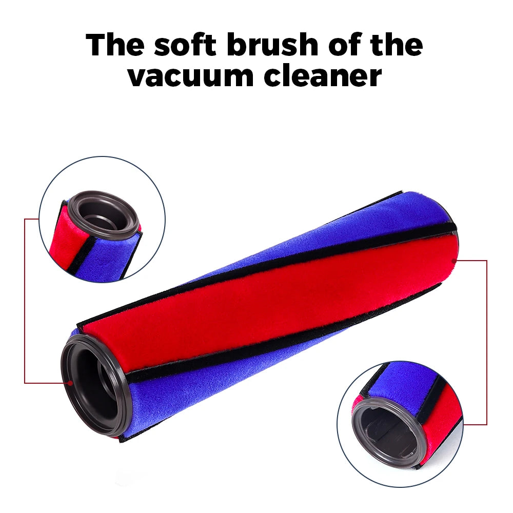 Soft Velvet Roller Brush For Dyson V6 V7 V8 V10 V11 Vacuum B