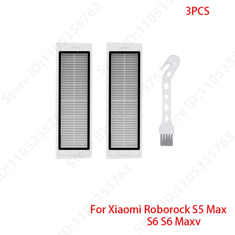 For Xiaomi Roborock S5 Max S50 S55 S5 S6 MaxV S6 Pure E4 E5 Robot Vacuum Spare Parts Main Side Brush Hepa Filter Mop