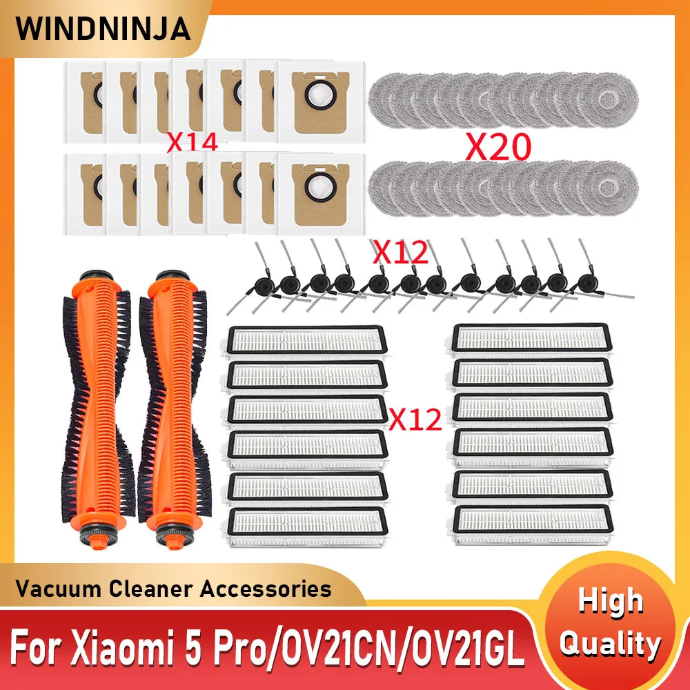 For Xiaomi 5 Pro OV21CN OV21GL Robot Vacuum Mop Cloth Dust B
