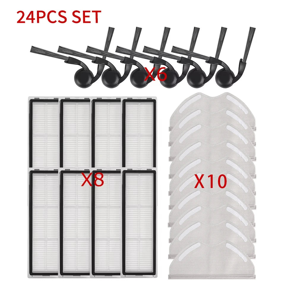Replacement Kits For Xiaomi Robot Vacuum S40 OV81 BHR084AEU Main Brush Side Brush HEPA Filter Mop Cloth Vacuum Parts Accessories