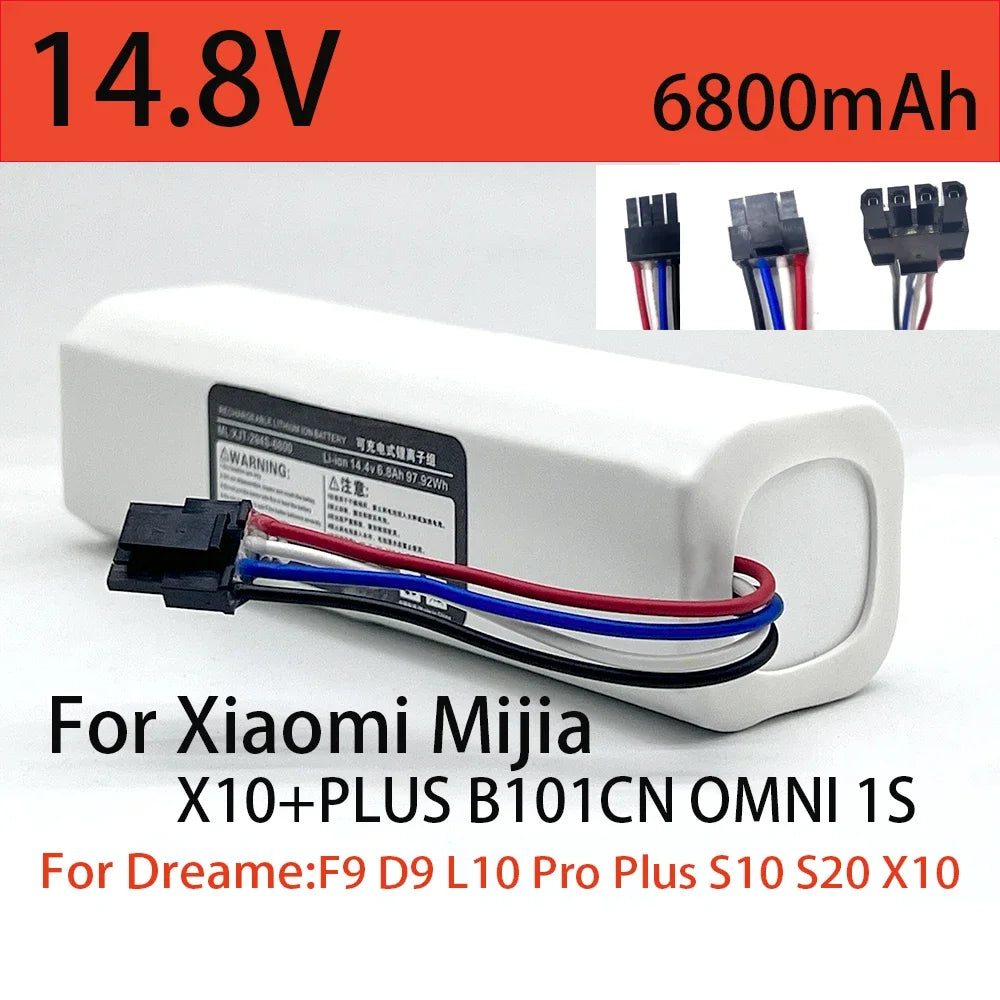 14.8V 6800mAh Battery for Xiaomi Mijia X10+PLUS B101CN OMNI 