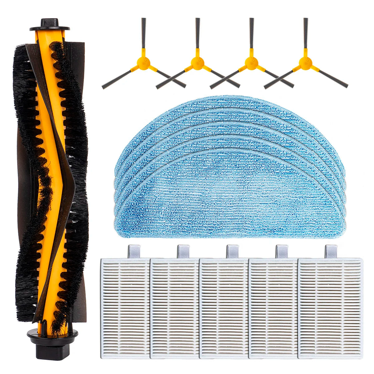 Roller Brush Side Brush HEPA MopS Set for Liectroux C30B / P