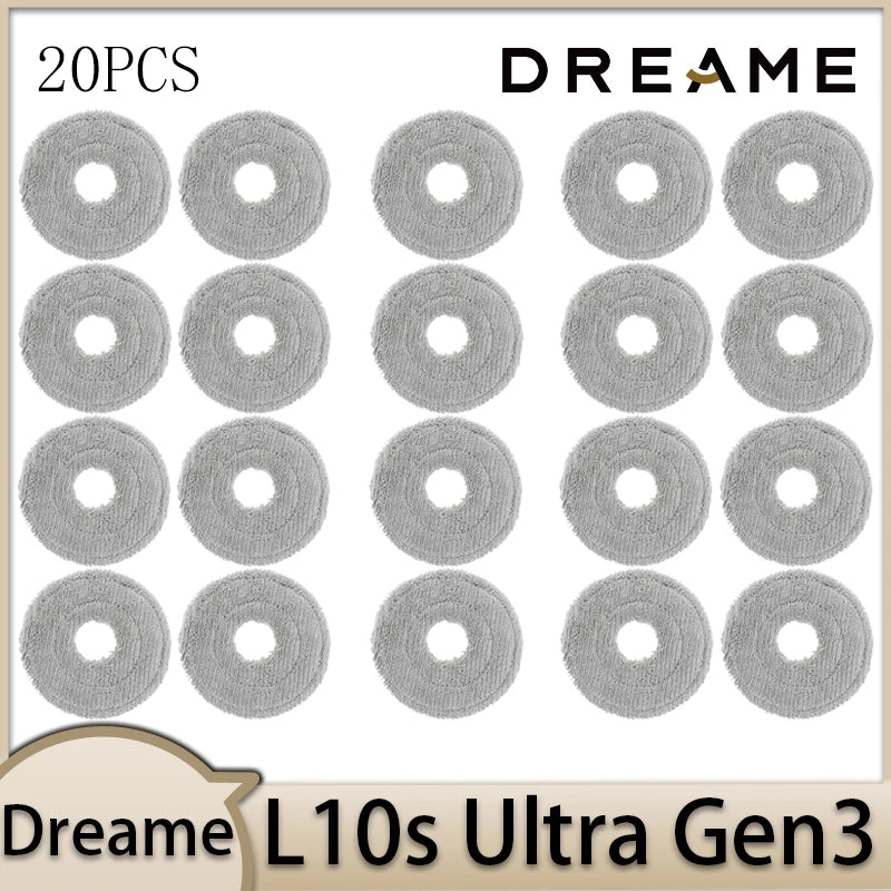 Dreame L10s Ultra Gen3 Robot Vacuum Cleaner Accessories Main Brush Side Brush HEPA Filter Mop Cloths Dust Bag Par
