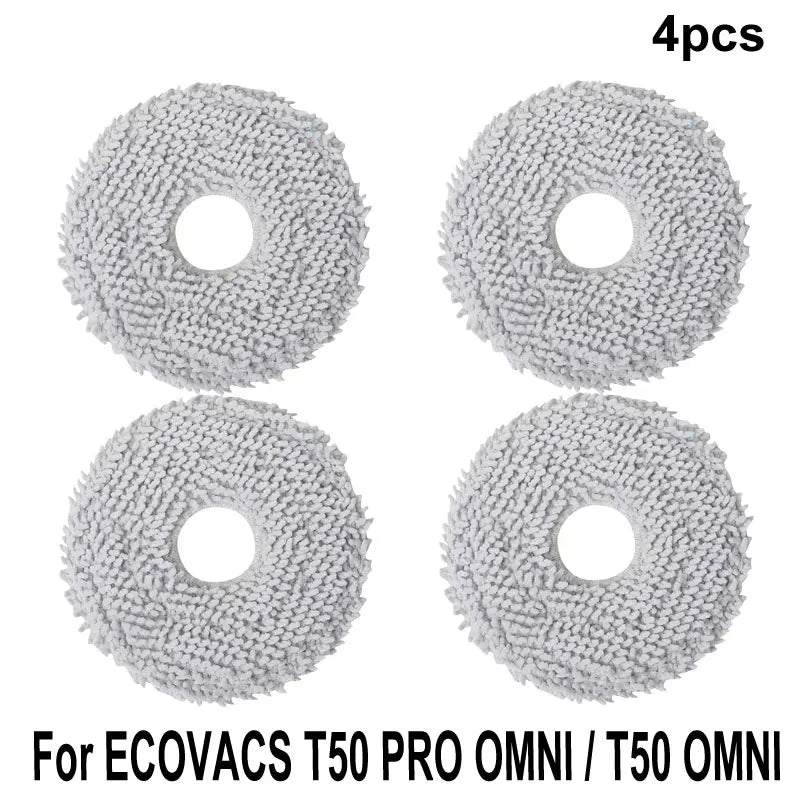 ECOVACS T50 PRO OMNI / T50 OMNI Accessories Main Side Brushes Mop Cloths HEPA Filters Dust Bags Robot Vacuum Spare Parts