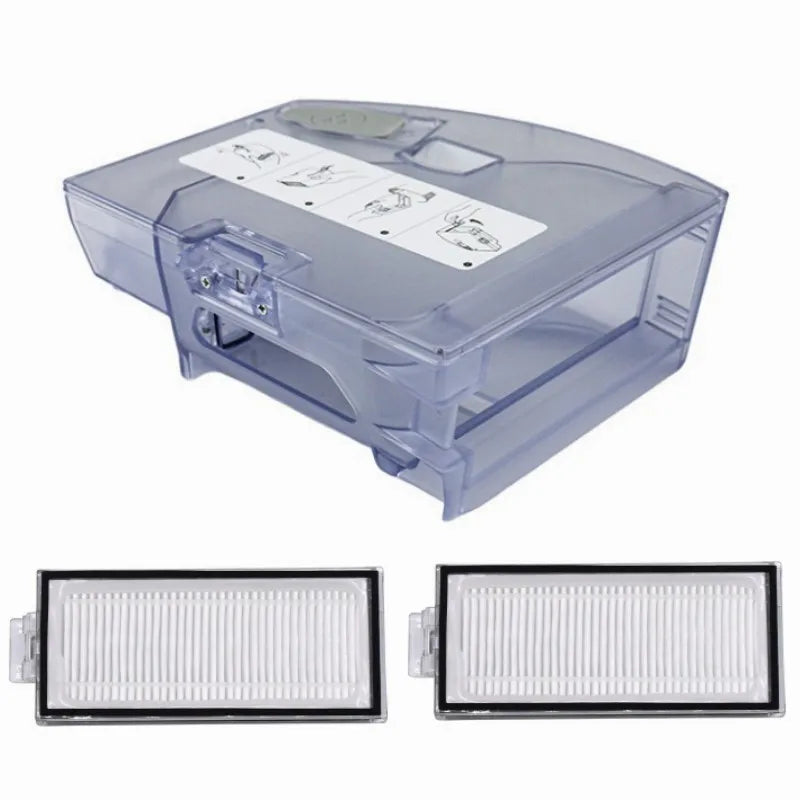 2 In 1 Water Tank Dust Box For Xiaomi Roborock T8/Q7 MAX Sweeping Robot Vacuum Cleaner Parts Dustbin Filters