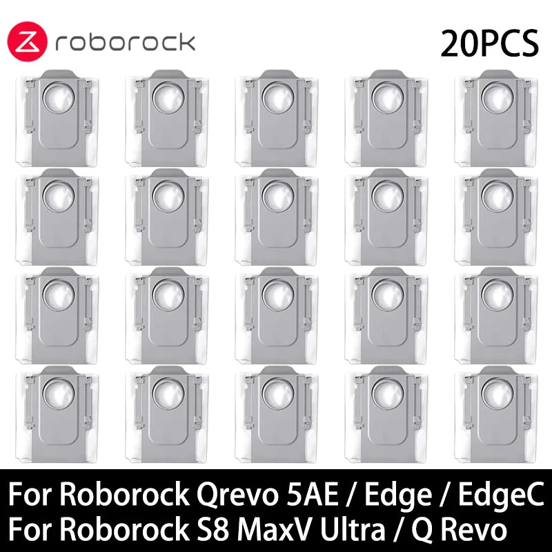 For Roborock Qrevo 5AE / S8 MaxV Ultra / Q Revo / Q Revo MaxV / Q Revo S / Curv / Saros 10 Robot Vacuum Dust Bags Accessories