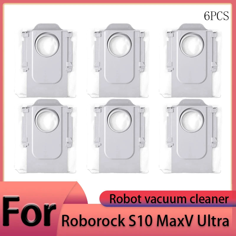 Roborock S10 MaxV Ultra Robot Vacuum Cleaner Accessories Main Brush Side Brush HEPA Filter Mop Cloths Dust Bag Spare Par