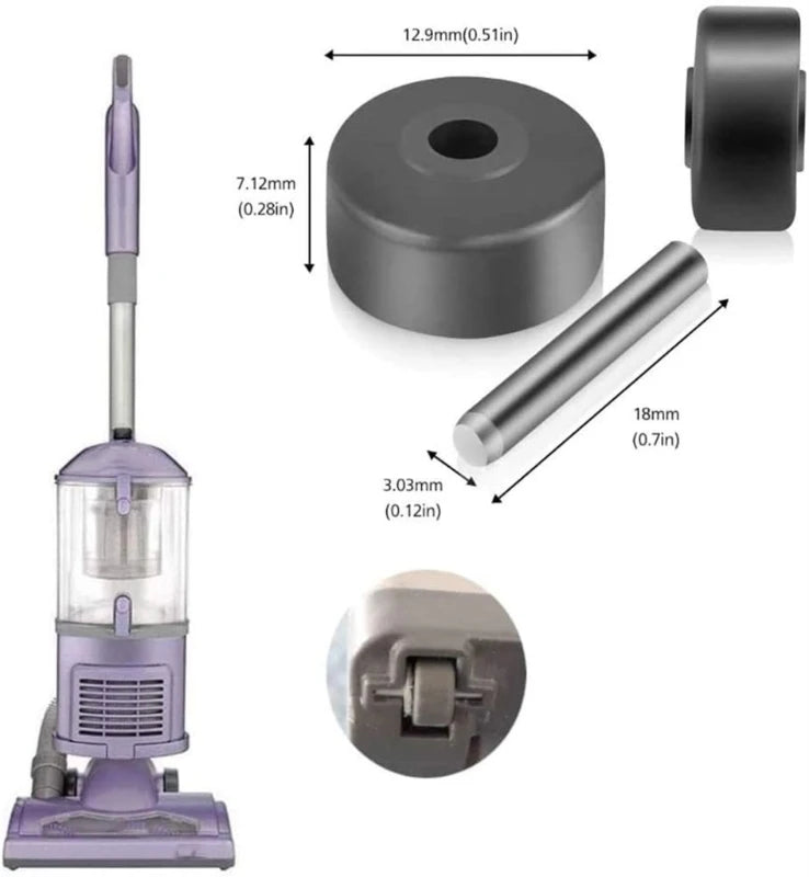 Antiwear Brush Wheel Vacuum Cleaner Caster Vacuum Cleaner Re