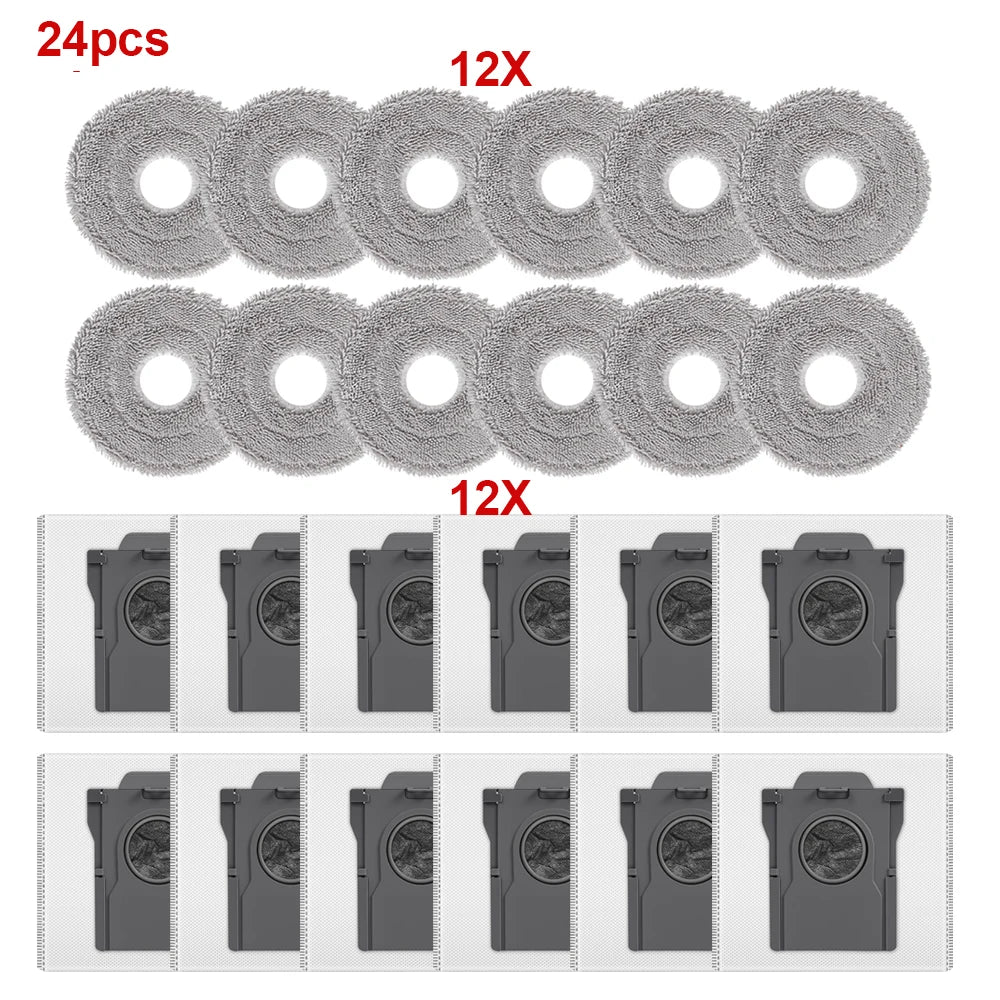 For Dreame X30/X40/X50 Ultra L10s/L30s/L40/L50 Ultra S10/S30 Pro Ultra Dust Bags Mop Cloths Sweeping Robot Vacuum Parts