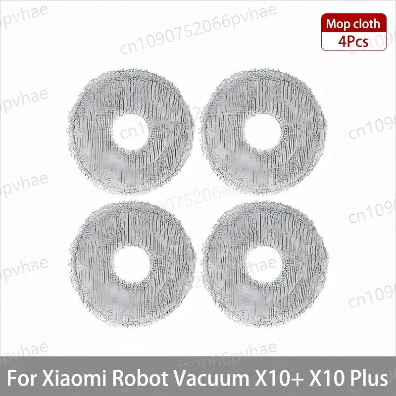 For Xiaomi Robot Vacuum X10+ / X10 Plus Parts Accessories Main Brush Side Brush Hepa Filter Mop Cloth Dust Bag Replacement Spare