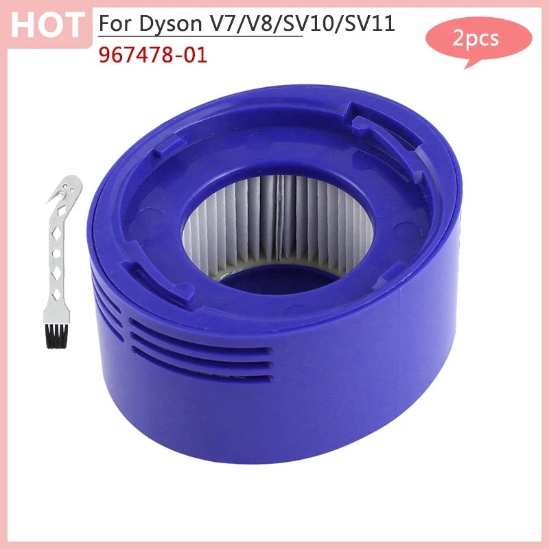 For Dyson V7 V8 SV10 SV11 Spare Parts Handhold Robot Vacuum Cleaner Front Rear Hepa Filter Home Accessories 967478-01