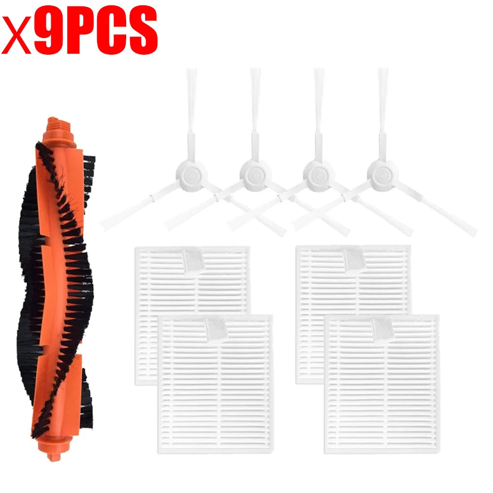 For Xiaomi Robot Vacuum E10 E12 B112 Sweeper Cleaner Spare Parts Roller Side Brush Hepa Filter Mop Cloth Rags Replacement Parts