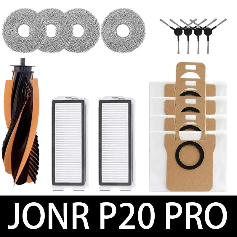 for Jonr P20 Pro T5 Pro Robot Vacuum Cleaner Accessories Main Side Brush HEPA Filter Mop Cloth Replacement Home Cleaning