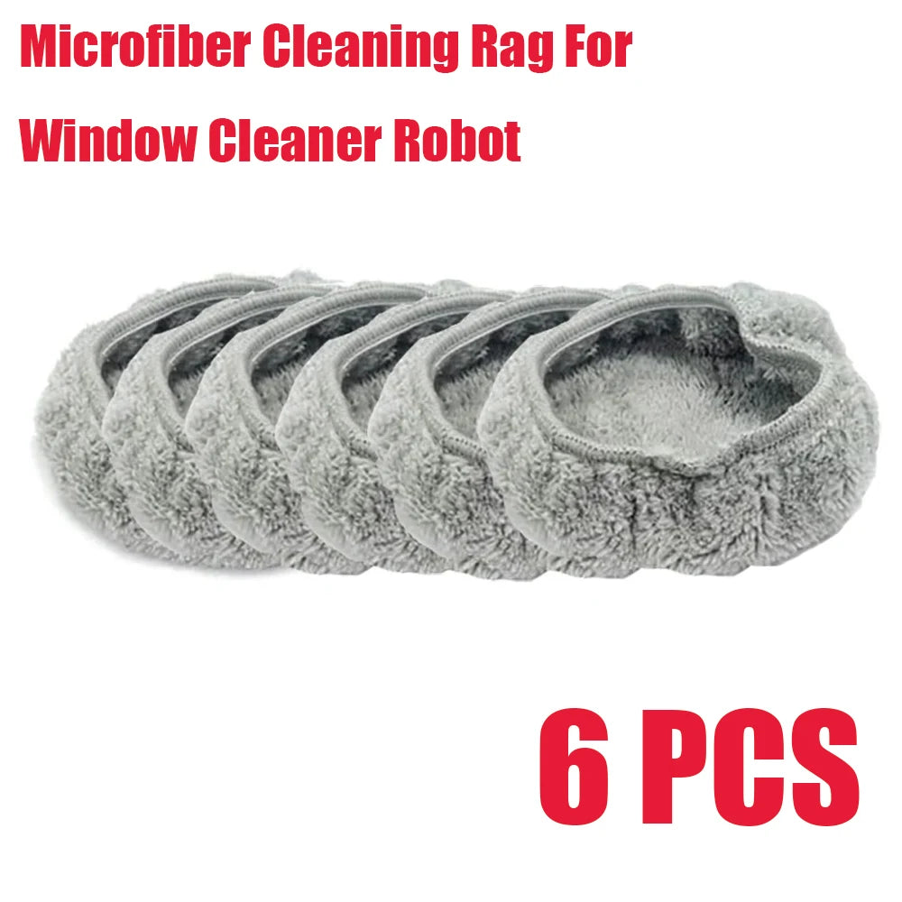 Microfiber Cleaning Rag For Window Cleaner Robot Reusable 14.5cm Mops For Universal Round Robot Vacuum Cleaner Towel Dust Cloth