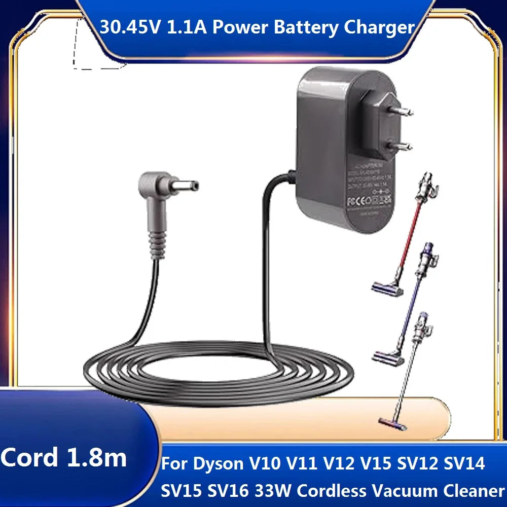 Charger 30.45V For Dyson V10 V11 V12 V15 SV12 SV14 SV15 SV16