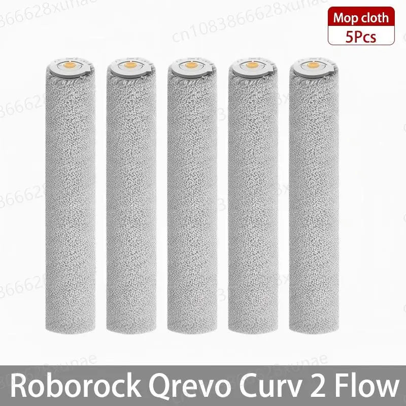 Roborock Qrevo Curv 2 Flow/Qrevo Curv 2 Flow Robot Vacuum Accessorie Main Side Brushe Mop Cloth HEPA Filter Dust Bag Spare Parts