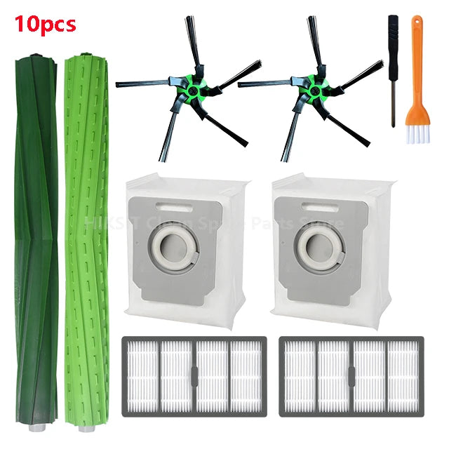 For IRobot Roomba S9 9150 / S9+ Plus 9550 Robot Vacuum Cleaner Accessories HEPA Filter Main / Side Brush Dust Bag Spare Parts