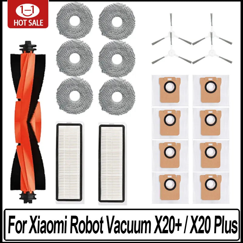 21pcs For Xiaomi Robot Vacuum X20 + / X20 Plus Accessories D
